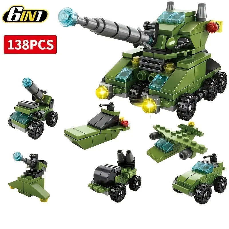 Mini size 6 In 1 Police Car Fire Truck etc.